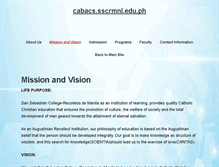 Tablet Screenshot of cabacs.sscrmnl.edu.ph